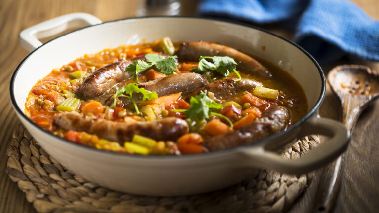 Sausage and Bean Bake